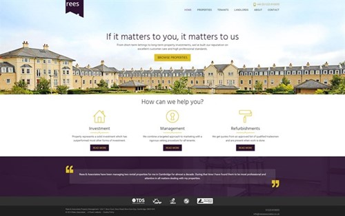 Website design for Rees Associates