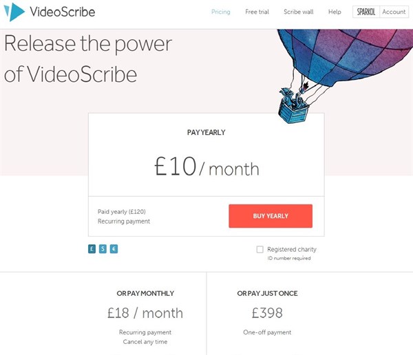 Videoscribe pricing