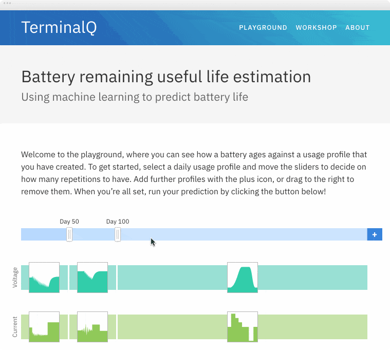 TerminalQ battery playground designed by Fluent, Cambridge