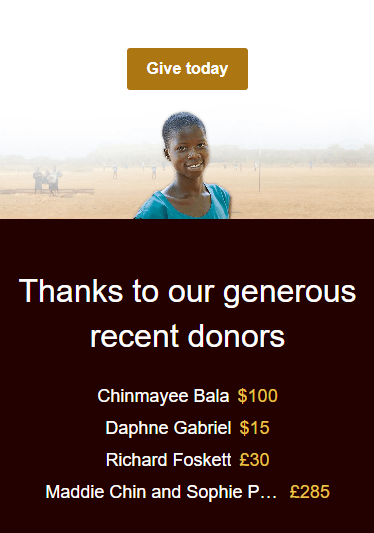 Camfed Donors