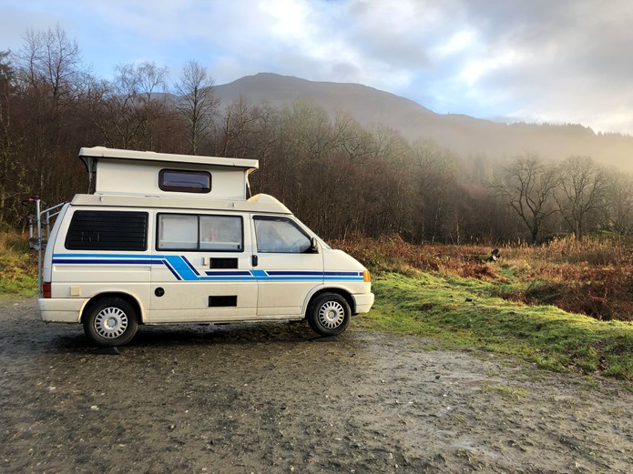 Victoria and her Campervan